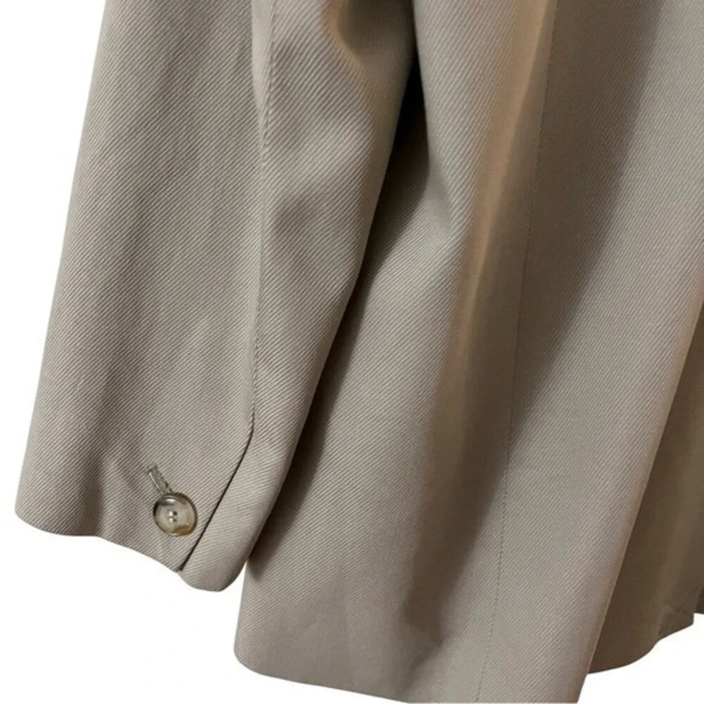 Madewell Double Breasted Caldwell Blazer Jacket Tan Beige Tencel‎ Blend XL